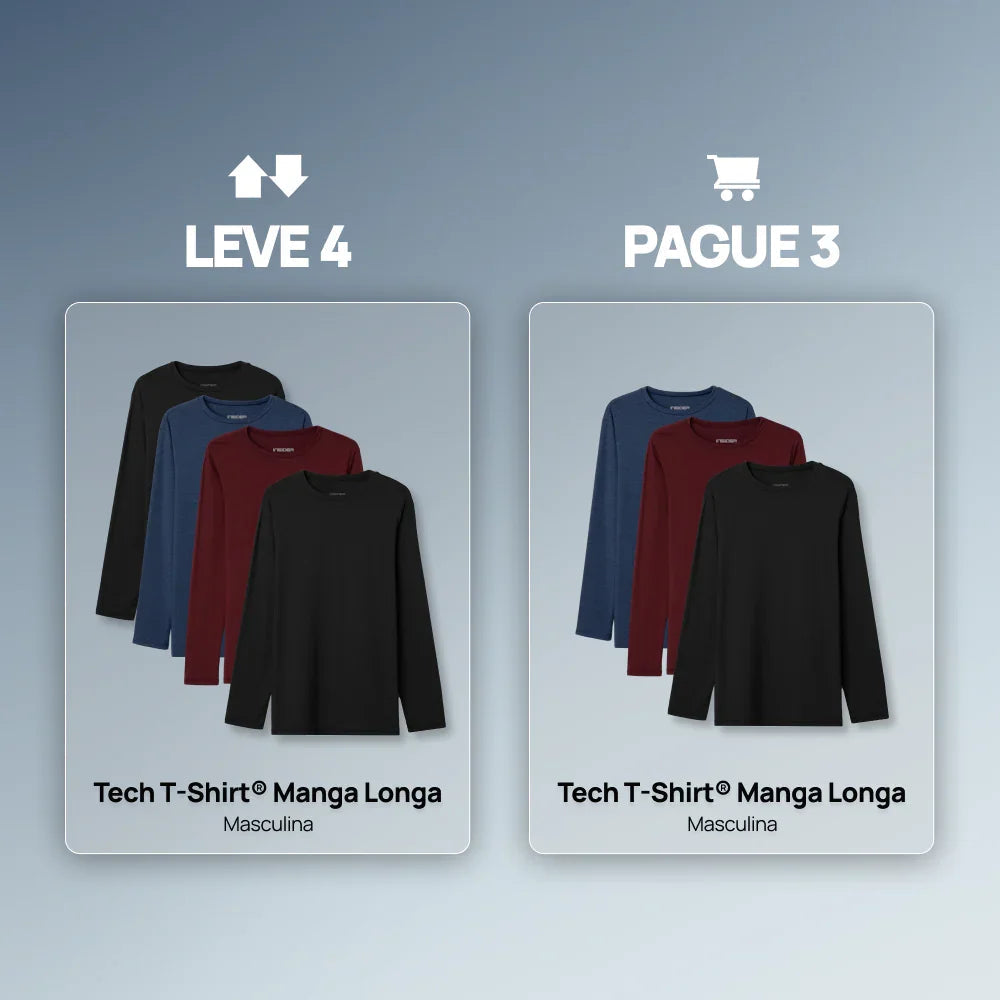 Tech T-Shirt® Manga Longa - Leve 4 Pague 3