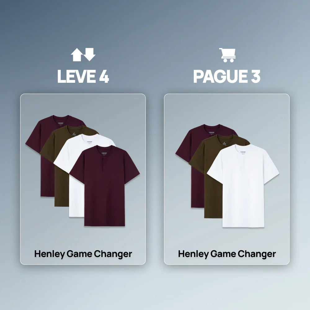 Camiseta Henley Game Changer - Leve 4 Pague 3