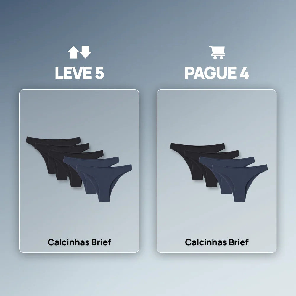 Calcinha Biquíni Brief - Leve 5 Pague 4
