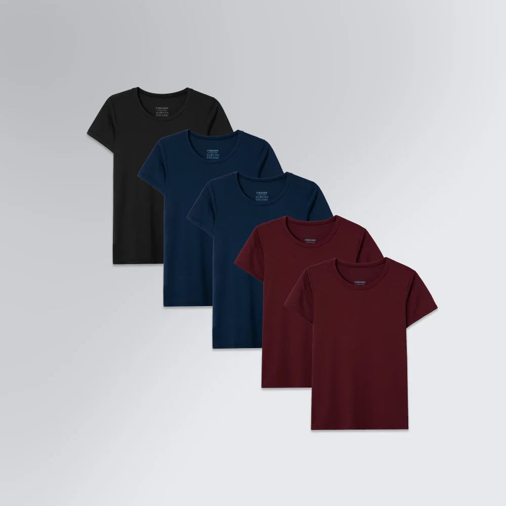 Kit 5 Tech T-Shirt® Feminina