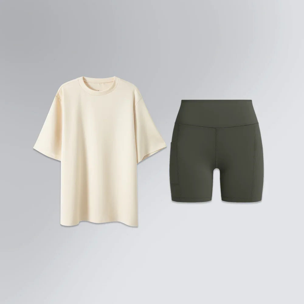 Conjunto Feminino Urban | Camiseta Oversized e Short