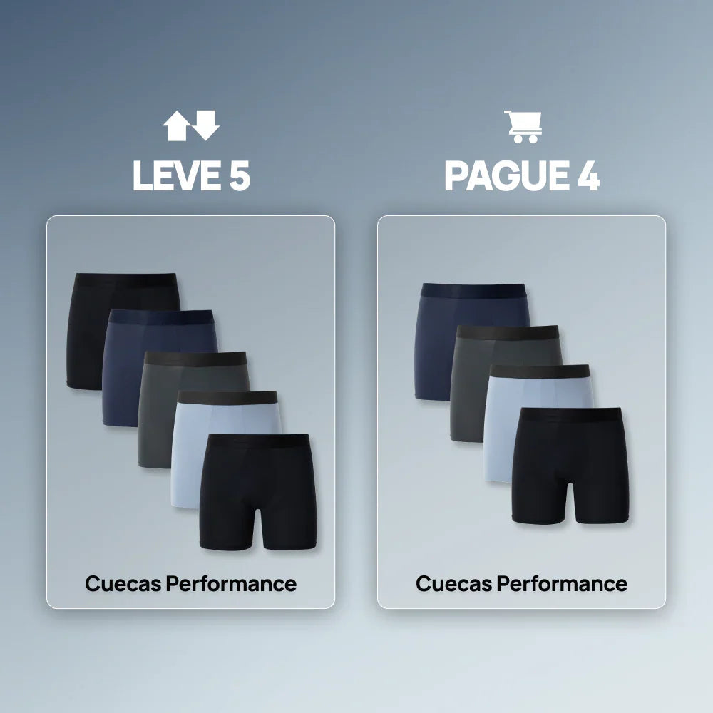 Cueca Boxer Performance - Leve 5 Pague 4