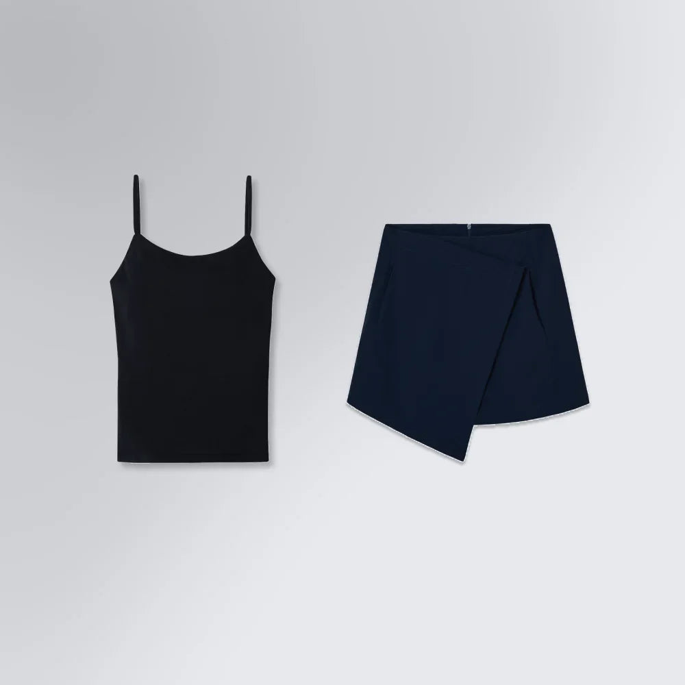 Kit Presente Casual Feminino | The Perfect Top e Saia Mini Alfaiataria